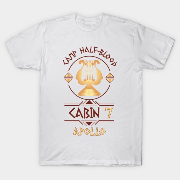 Cabin #7 in Camp Half Blood, Child of Apollo – Percy Jackson inspired design T-Shirt by NxtArt